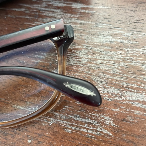 Oliver PeoplesLA Ashton brown eyeglasses with brown OliverPeoples LA case - Picture 5 of 17